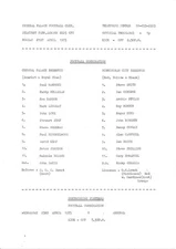 Crystal Palace Reserves v Birmingham City (Combination) 1974/1975