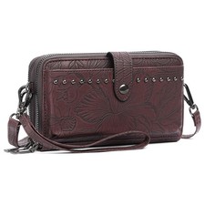 Wristlet Wallet Small Cell Phone Purse Crossbody Bags for Women Vegan Leather...