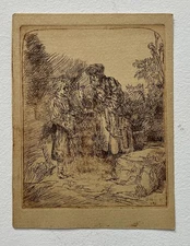 HOLIDAY SALE!!  Rembrandt Print - old - biblical