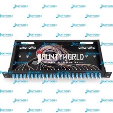 48 core LC with adapter pigtail 24 ports patch panel fiber optic terminal box a