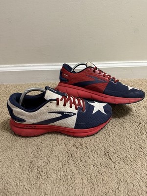 Brooks Trace 2 Run Womens Size 10.5 Texas Collection Running Shoes Patriotic USA