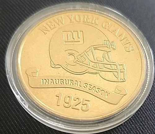 👀 🔥 NFL 100th Anniversary 1925 Inaugual New York Giants Proof Coin