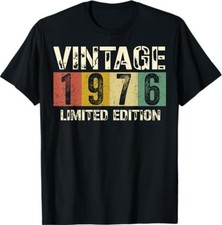 Vintage 50 Birthday Decorations Men 50yr 1976 50th Birthday T-Shirt