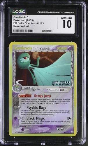 Pokémon TCG Gardevoir Delta Species 6/113 CGC 10 Gem Mint Stamped Rev Holo 2005