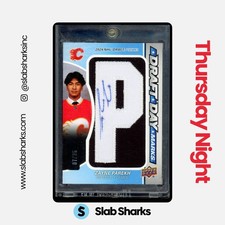 2025 UD SP GAME USED #DDM-ZP ZAYNE PAREKH DRAFT DAY MARKS ROOKIE AUTO RC /35