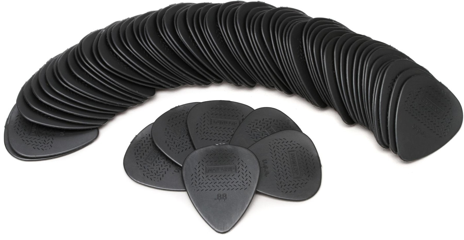Нейло медиаторы Dunlop 449R088 Max-Grip Standard 88 мм в упаковке 72 штуки 4290₽