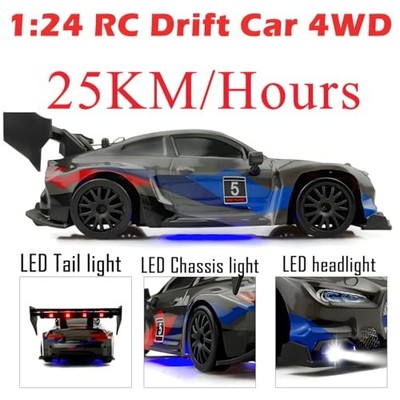 2.4G RC Drift Car 1/43 4WD Mini Racing Modello di auto telecomandate ad alta velocà ​ ​ Regalo giocattolo per ragazzi radiocomandato a quattro ruote motrici  26