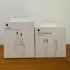 ORIGINAL APPLE CHARGEUR 20W USB C IPHONE + CÂBLE APPLE USB-C L NEUF 🇫🇷
