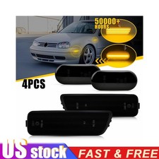 Amber Led Fender Side Marker Signal Lights For 1999-2005 Vw Mkiv Golfgen4 Jetta Amber Led Fender Side Marker Signal Lights For 1999-2005 Vw Mkiv Golfgen4 Jetta