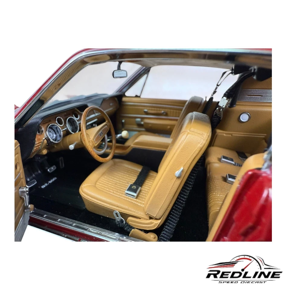 🐎🐎Exact Detail 1968 Shelby GT 500 Mustang Wimbledon RED 1:18 B3🐎🐎 - Image 4 of 4