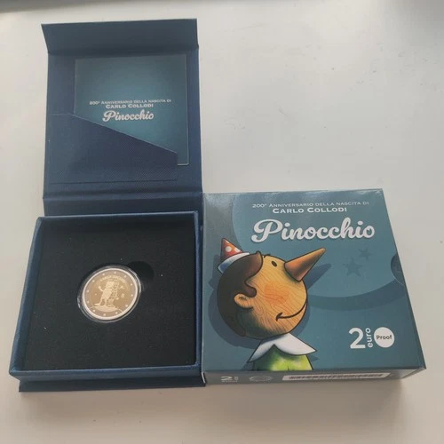2 Euro Commemorative Coin Italy 2026 "Pinocchio" Proof