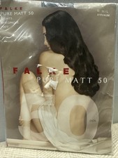 FALKE PURE MATT 50 DEN TIGHTS SEMI-OPAQUE MATT SIZE-III M/L ANTHRACITE