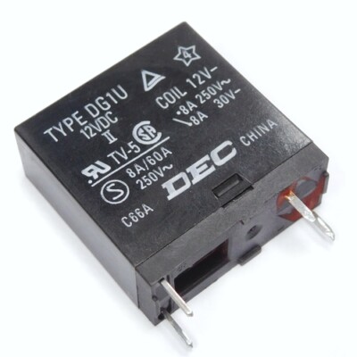 [5pcs] DG1U-12VDC Relay Coil 12V 270 Ohm 8A THT