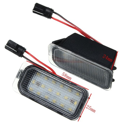 2pcs LED License Plate Lights Lamps For Ford Ecosport Fiesta Focus Mondeo Ranger - Picture 6 of 13