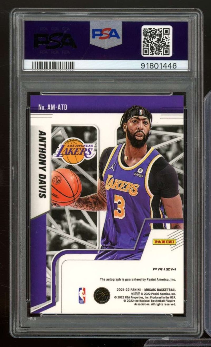 Anthony Davis Card 2021-22 Mosaic Auto Yellow Choice (pop 3 Anthony Davis Card 2021-22 Mosaic Auto Yellow Choice (pop 3