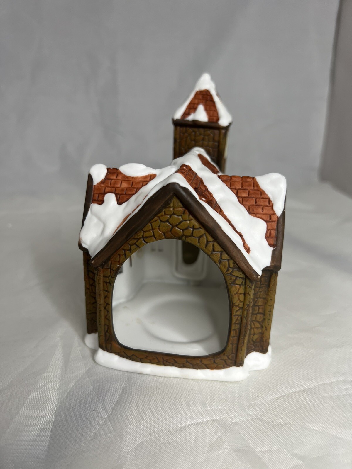 Christmas village /Candle holder Christmas church table piece decor seasonal NEW eBay