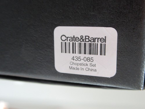 Crate & Barrel Sushi Set For Four Chopsticks Leaf Shaped Sauce Dishes - Picture 3 of 3