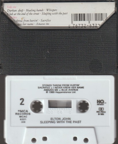 Elton John Sleeping with the Past Cassette Used - Picture 2 of 2