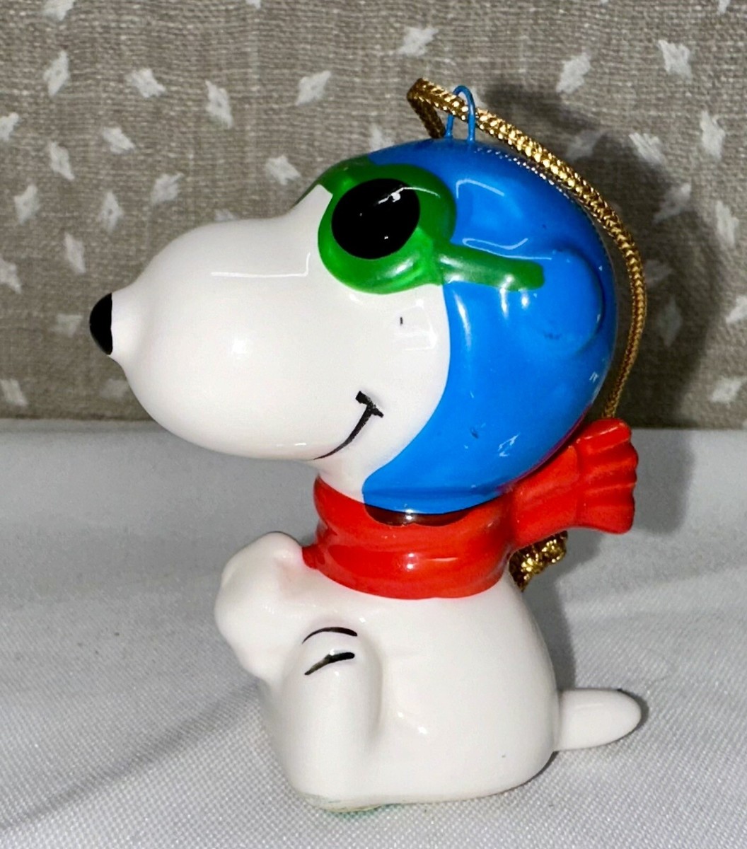 Peanuts Snoopy Pilot Flying Ace 1960's Ceramic Ornament- Japan | eBay