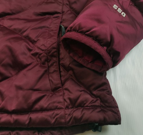 *HOT Women's THE NORTH FACE 550 ALIS DOWN QUILTED PUFFER BURGUNDY NYLON Jacket M - Picture 7 of 17