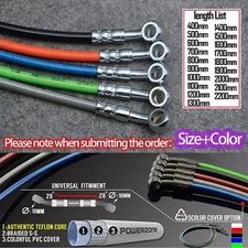 10mm Motorcycle Universal Bike Hydraulic Brake Clutch Oil Hose Line Pipe 28°-28°