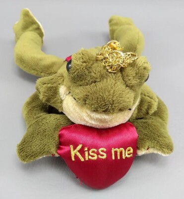 Bearington Collection Kiss Me the Frog King Small 9'' Plush Toy