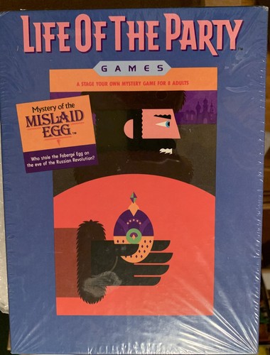 New VTG 1987 LIFE of the PARTY Mystery of Mislaid Egg Dinner Party Game Milton B - Picture 5 of 6