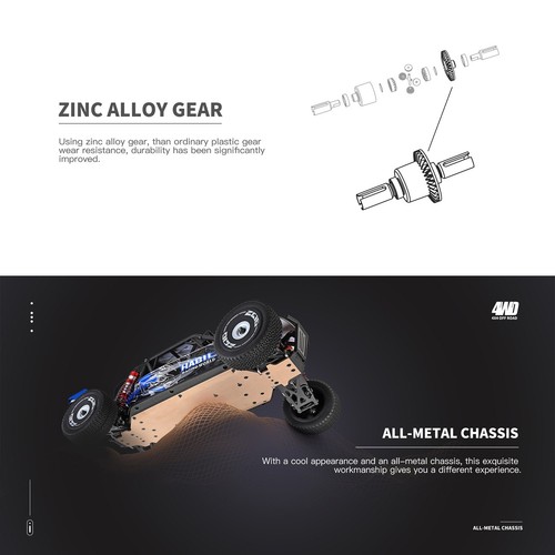Wltoys 124018 High Speed Racing RC Car 60km/h 1/12 2.4GHz Off-Road RTR Toy Gift, - Picture 6 of 13