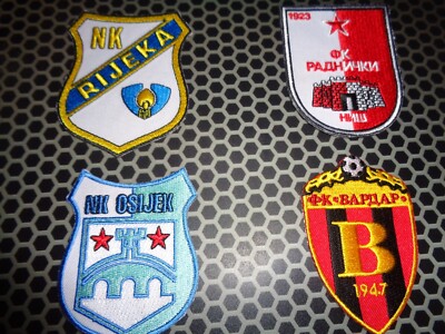 Lot De 18 Patchs Brodés Yougoslavie First Soccer League 1945-1992 - Neuf