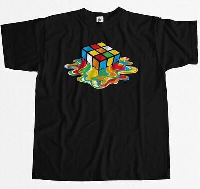 Melting Rubix Cube Sheldon Inspired By The Big Bang Theory Herren T-Shirt