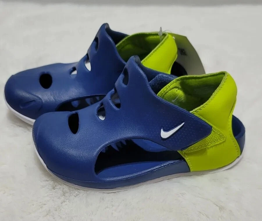 ?NUOVE Nike Sunray Protect 3 DH9465 402 per bambini blu navy verde