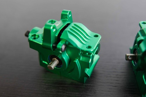 CR Green Complete Differential Set (F+R) for Traxxas 4x4 Slash, Rustler and more - Picture 3 of 9