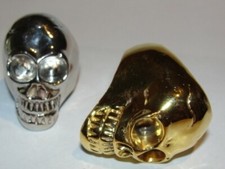 Sterling Silver Plated Brass Skull Ring