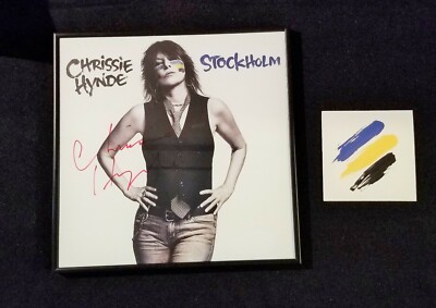 CHRISSIE HYNDE SIGN / AUTOGRAPH STOCKHOLM LP COVER WITH PROMOTIONAL CD 