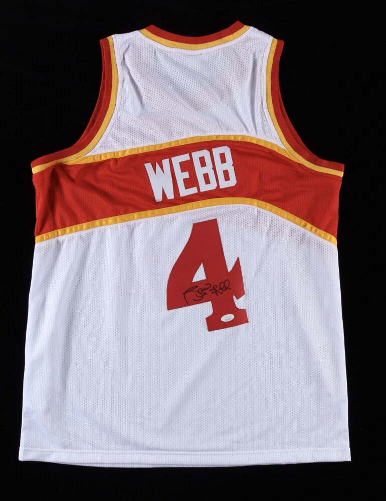 Spud webb store signed jersey