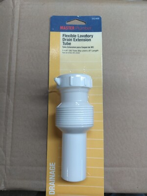 Master Plumber Flexible Drain Extension Tube 1-1/4'' OD Tube x 8''