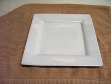 Over and Back "Company's Coming" 7 3/8 Inch Square Salad Plate, Bright White
