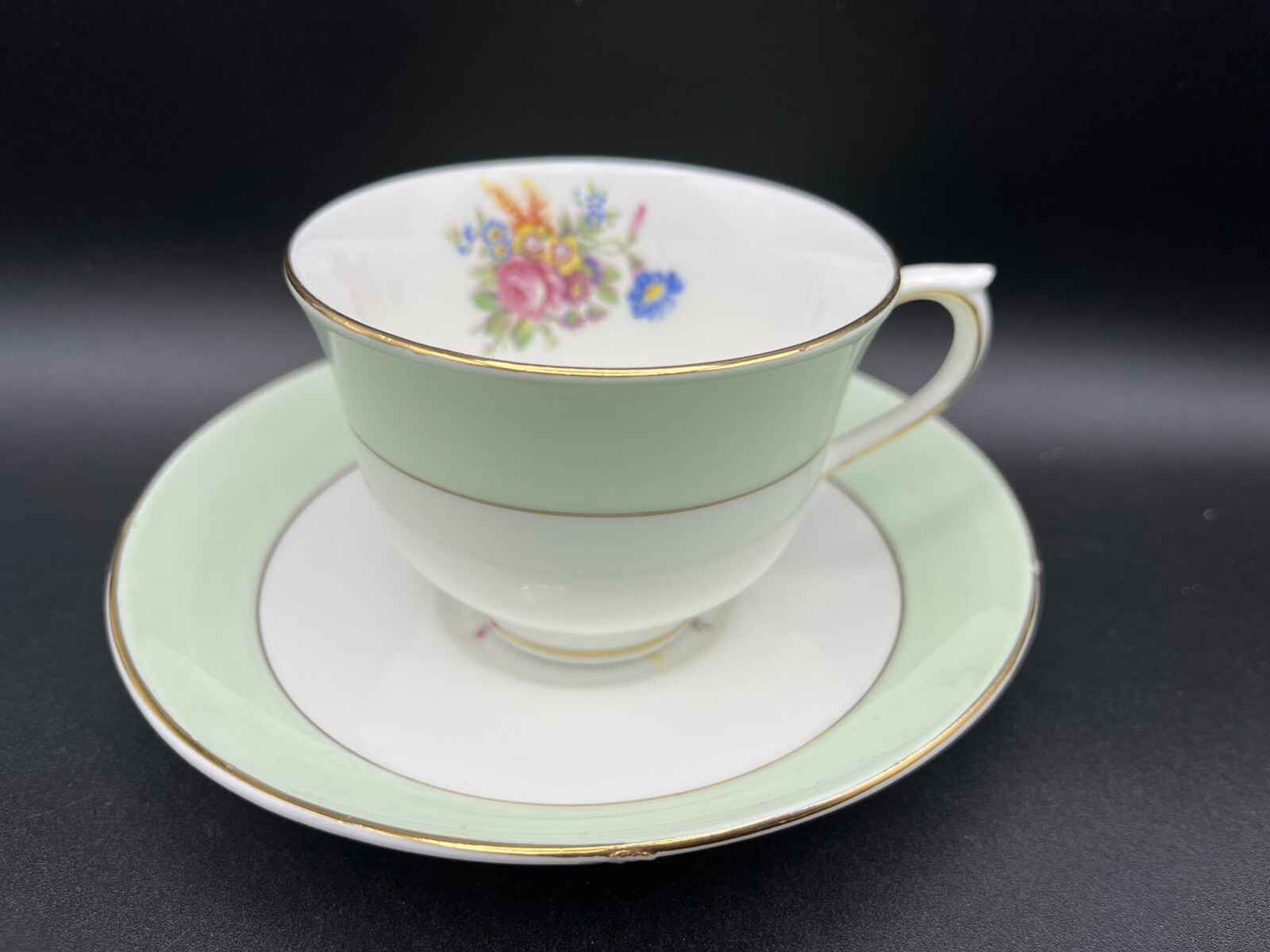 Colclough China Made in Longton England Genuine Bone China Tea Cup and Saucer