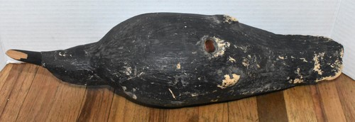 Rare 1940s Herters Hand Carved Balsa Wood Glass Eye Crow Decoy - Picture 7 of 12