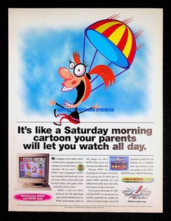 WOW! Online CumpuServe 1996 Trade Print Magazine Ad Poster ADVERT