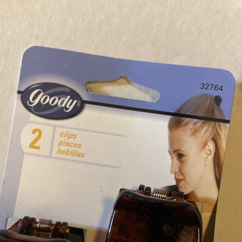 Goody Claw Hair Clips - 2-Count: Silver, Clear, Brwn, Blk (4 Diff.) New 2000 A5 - Picture 6 of 10