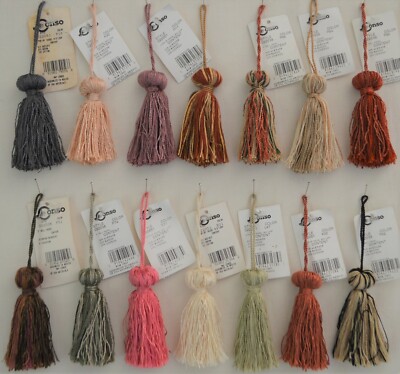 Tassels - ~3'' long w/ 2.75'' loop- 15 Colors to Choose - Set of 2