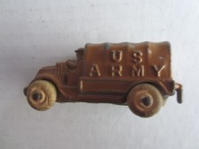 Barclay Lead Brown 2 1/2 Inch Military U.S. Army Truck  2 
