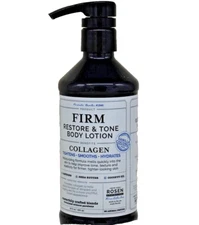 ROSEN APOTHECARY ~ COLLAGEN Firm Restore Tone BODY LOTION Vanilla Coconut 16oz