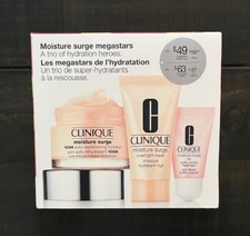 New Clinique Moisture Surge Megastars 3 pcs Travel Gift Set w/ Hydrator  Mask