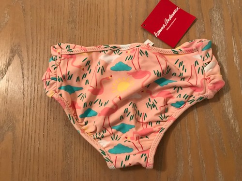 New! Hanna Andersson Girls Swimwear Set 2 Piece Reversible Size 110 (US 5) - Picture 6 of 8