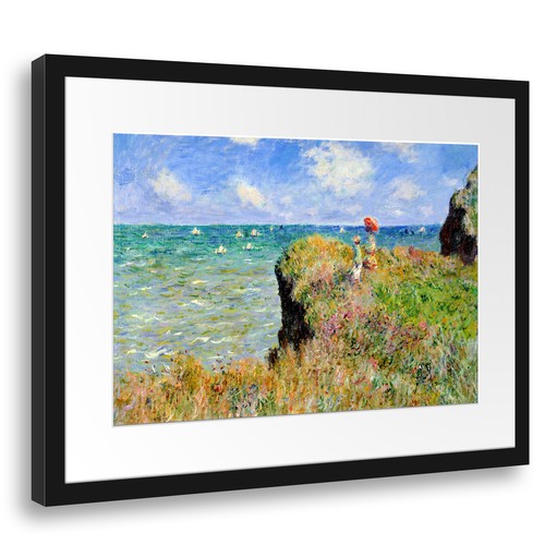 Kunstdruck Claude Monet - Spaziergang auf Klippen-Ebene bei Pourville - Bild 5 von 15
