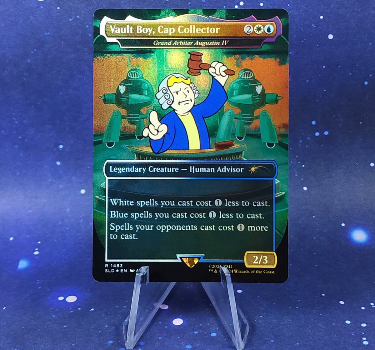 MTG Fallout Vault Boy Cap Collector Secret Lair Foil Magic MTG Fallout Vault Boy Cap Collector Secret Lair Foil Magic