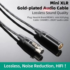 1pcs CANARE L-2B2AT Neutrik Microphone Audio Cable 6.35mm TRS to Mini XLR 3 Pin