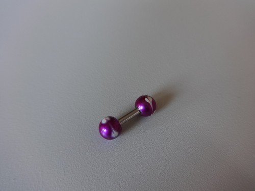 Plug Falso Helix Trago Vernice Mano Painted Ball Punte Cone 5mm per Ear 1,6mm - Foto 29 di 29